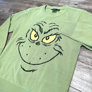 The Grinch Green Sweater Youth Unisex XL Dr Seuss Ugly Christmas Long Sleeve Top
